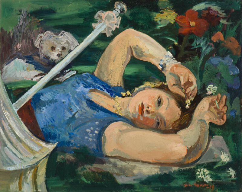 Andre Planson: Nainen ja auringonvarjo, 1937 © Kuva: HAM / Hanna Kukorelli